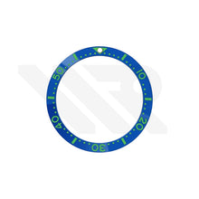 Afbeelding in Gallery-weergave laden, Seiko Style Diver Ceramic Flat Bezel Insert for SKX / SRPD - Blue-Green
