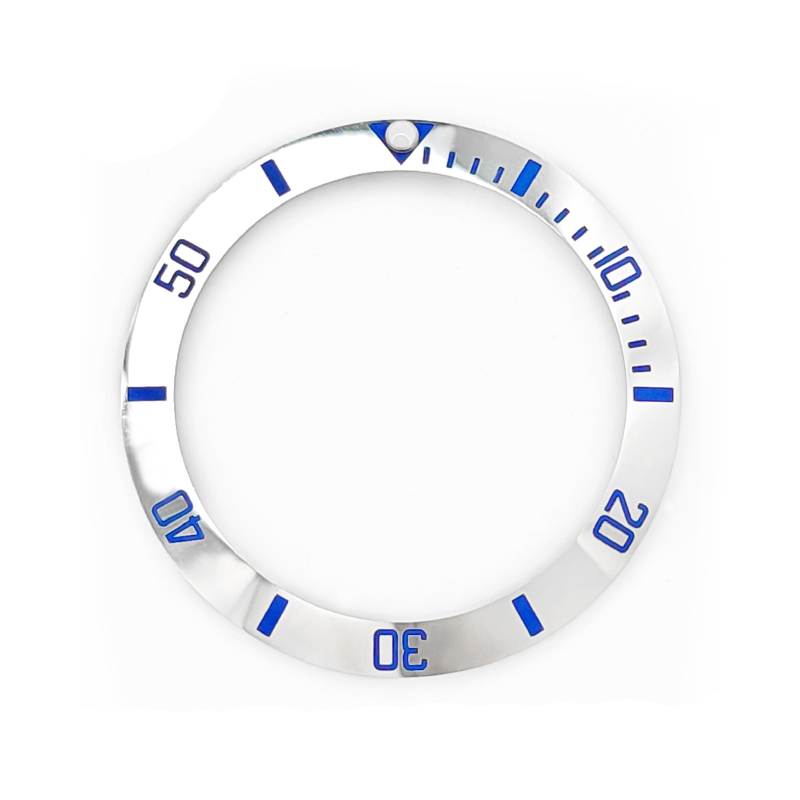 Sub Style Ceramic Sloped Bezel Insert for SKX/SRPD - Silver/Blue