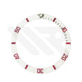 Carbon Fiber Sloped Bezel Inserts for SKX/SRPD - Sub Style (White/Red)