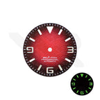 Seigaiha Japanese Wave Dial for Seiko Mod: Fume Red