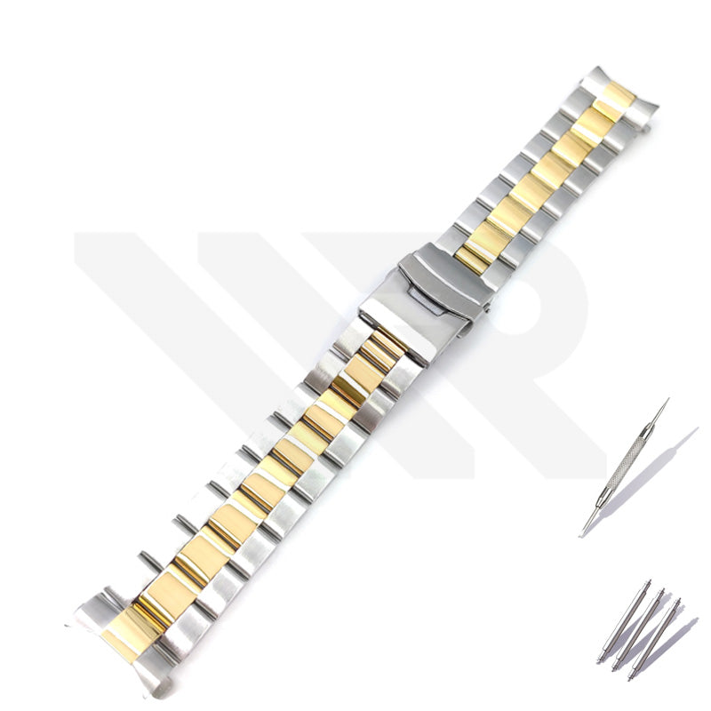 Oyster Bracelet for SKX/SRPD - Steel / Gold