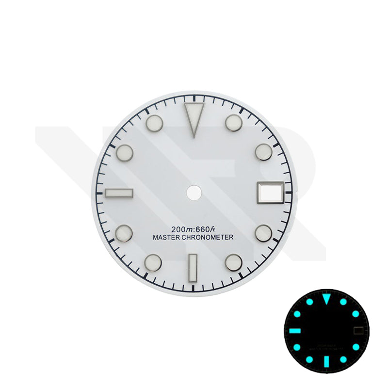 Blackbay Style Diver Dial for Seiko Mod: Matte White