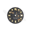 Goldfolien-Zifferblatt aus Kohlefaser für Seiko Mod - Marine Master Stil, goldene Indizes