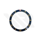 Blackbay Style Ceramic Sloped Bezel Insert for SKX/SRPD: Navy/Gold