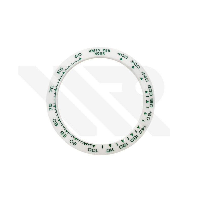 Daytona Style Replacement Ceramic Bezel Insert for 116500: White/Green