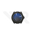 Sandblasted Black SKX 3 O'clock Case Set for Seiko Mod: Black Yellow Worldtimer Style