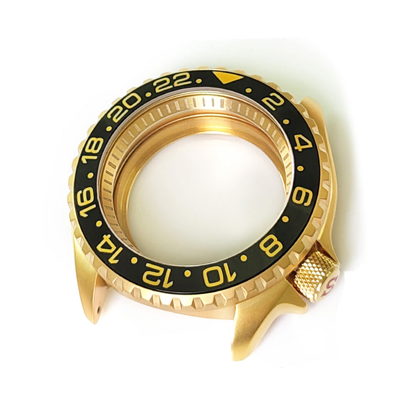 GMT Style Sandblasted Case Set for Seiko SKX / SRPD Mod : Yellow
