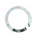 Sub Style Ceramic Sloped Bezel Insert for SKX/SRPD - Silver/Light Blue