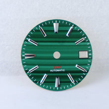 Load image into Gallery viewer, Malachite Green GMT Dial for Seiko NH34 Mod
