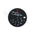Relax Dial V2 for Seiko Mod: Black / White - Red Logo