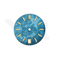 GS Shunbun Style Ocean Patina Dial for Seiko Mod: Gold GS Style Indices with 6h Date Window