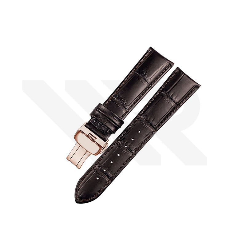Replacement Leather Strap Compatible with Tissot Chemin des Tourelles Powermatic 80 T099407A / T099408A