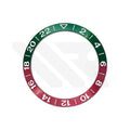 GMT Aluminium Sloped Bezel Insert for SKX/SRPD Seiko Mod - Green Red