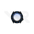 Sandblasted Black SKX Case Set for Seiko Mod: Black Blue Dual Time GMT Style