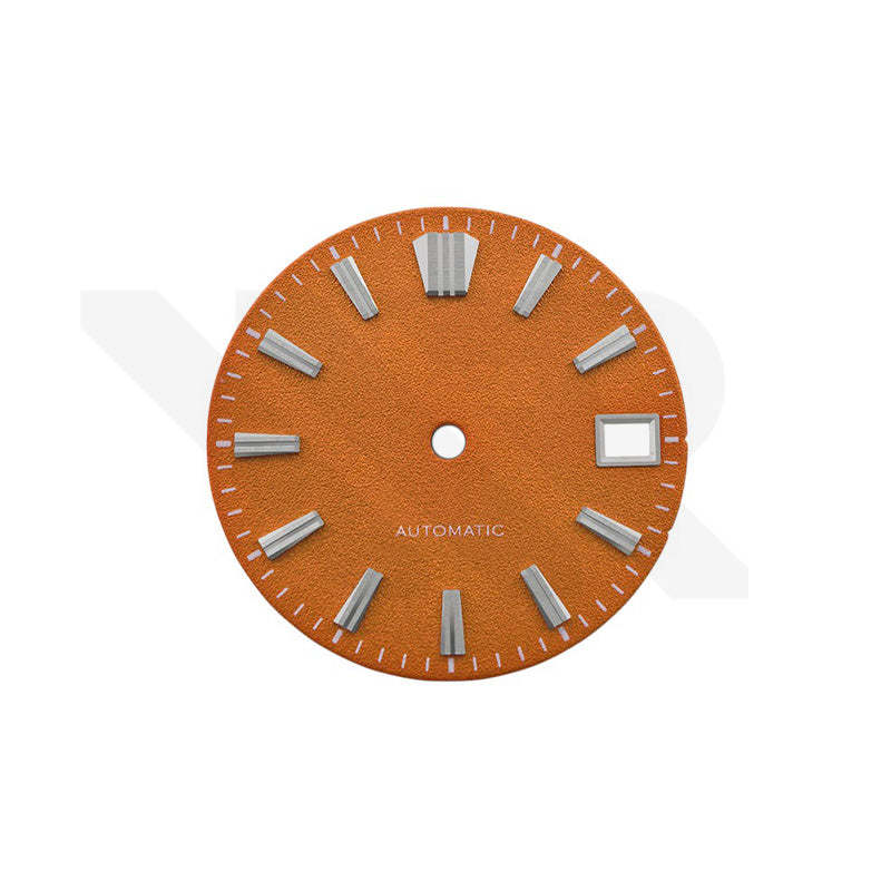 Zifferblatt mit mattierter Oberfläche für Seiko Modell: GS Stil, Farbe: Gebranntes Orange