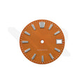 Zifferblatt mit mattierter Oberfläche für Seiko Modell: GS Stil, Farbe: Gebranntes Orange