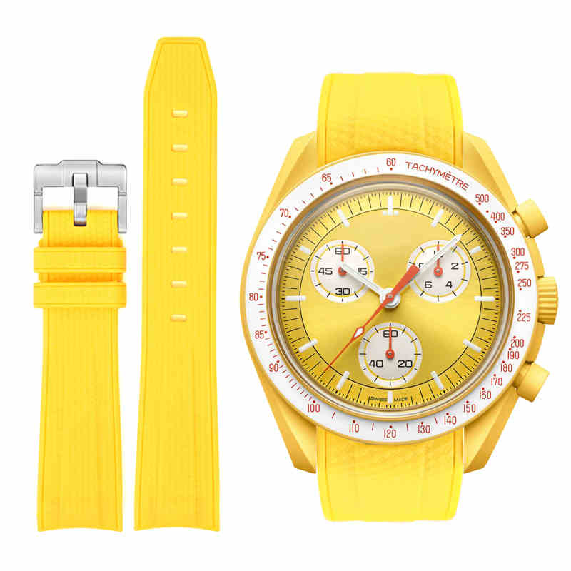 Rubber Strap Compatible with Omega x Swatch MoonSwatch