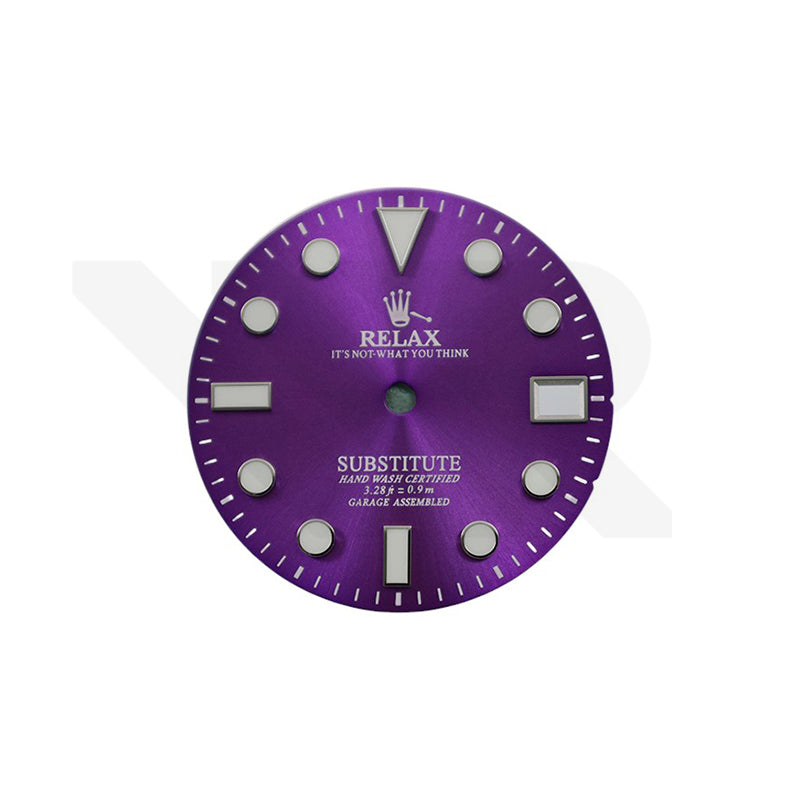 Relax Dial for Seiko Mod: Sunburst Dark Purple