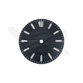 GS White Birch Style Onyx Black No Date Dial for Seiko Mod: Silver GS Style Indices