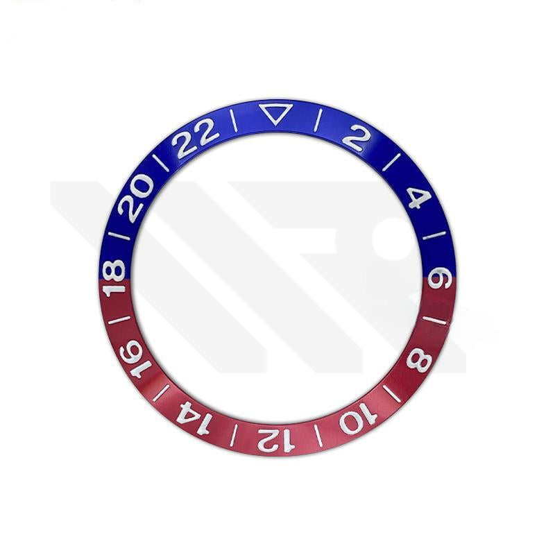 GMT Aluminium Sloped Bezel Insert for SKX/SRPD Seiko Mod - Pepsi