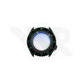 Sandblasted Black SKX Case Set for Seiko Mod: Black Green Dual Time GMT Style