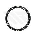Resin Flat Bezel Insert for SKX/SRPD Seiko Mod: Black-Silver