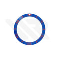 Seiko Style Diver Ceramic Flat Bezel Insert for SKX / SRPD - Blue-Red