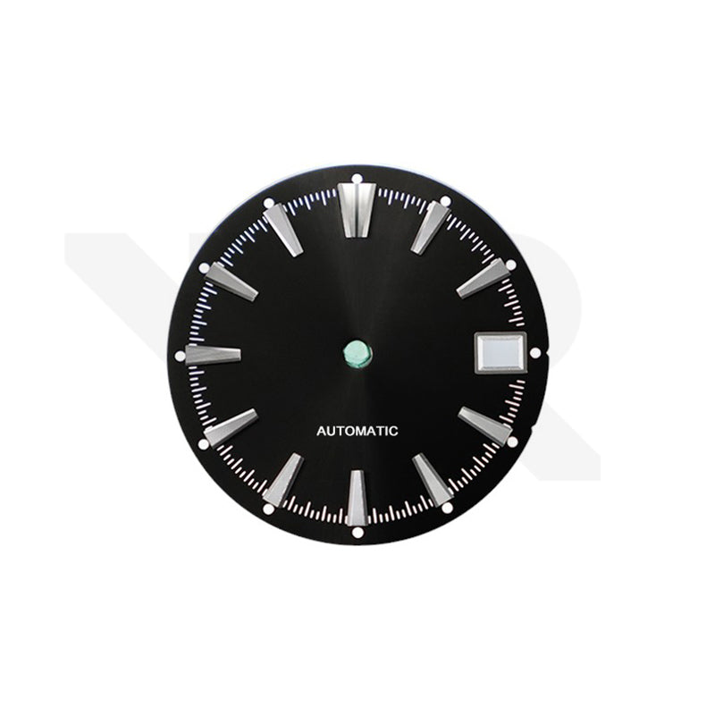 Gentleman-Zifferblatt mit Sonnenschliff für Seiko Modell: Schwarz
