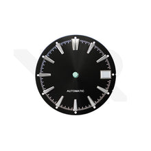 Load image into Gallery viewer, Gentleman Style Sunburst Dial for Seiko Mod: Black
