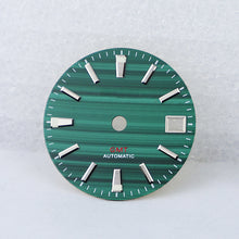 Load image into Gallery viewer, Malachite Green GMT Dial for Seiko NH34 Mod
