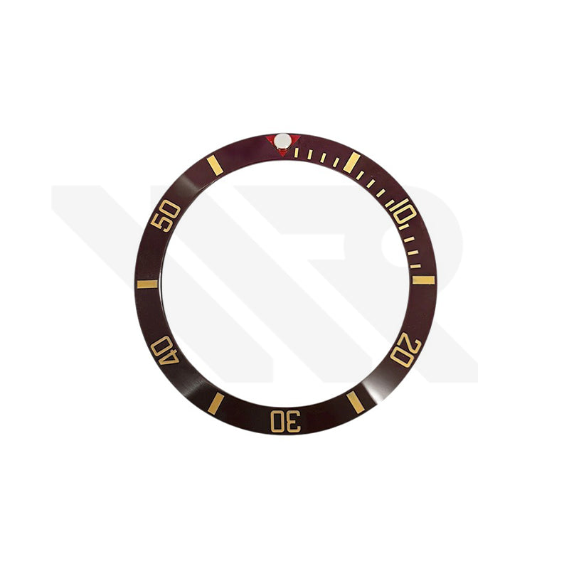 Blackbay Style Ceramic Sloped Bezel Insert for SKX/SRPD: Brown/Gold