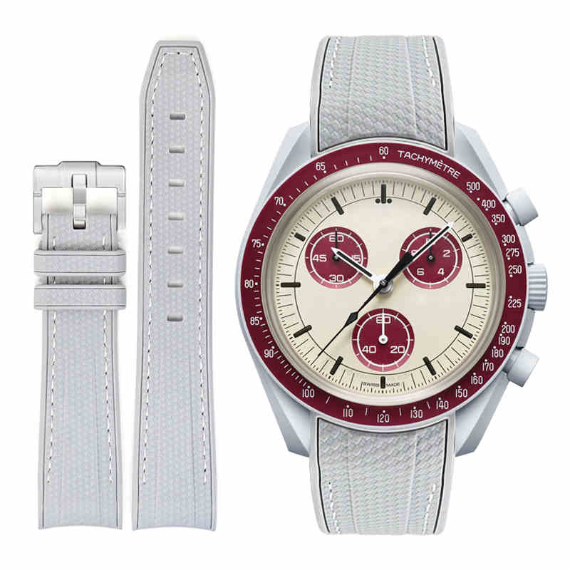 Rubber Strap Compatible with Omega x Swatch MoonSwatch