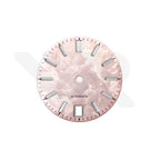GS Shunbun Style Blossom Pink Dial for Seiko Mod: Silver GS Style Indices with 6h Date Window