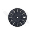 Carbon Fiber Dial for Seiko Mod - Sea Master Style Indices Black Luminous