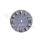 Field Watch Dial for Seiko Mod: Matte Gray with Silver 369 Indices