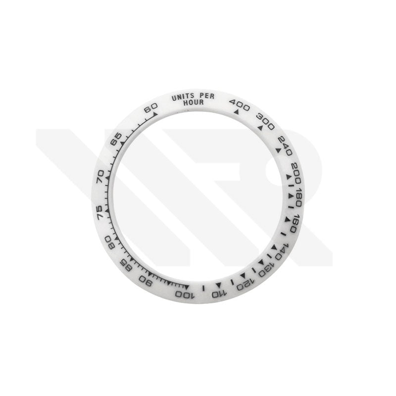 Daytona Style Replacement Ceramic Bezel Insert for Rolex 116500: White/Black