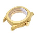 Nautilus sandgestrahltes Gehäuse-Set für Seiko Mod: Gold