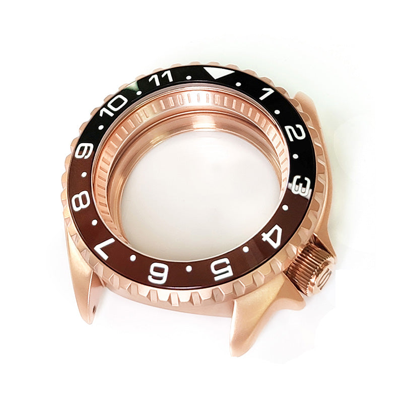 GMT Style Sandblasted Case Set for Seiko SKX / SRPD Mod : Rose Gold