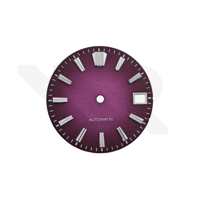 Frosted Finishing Dial for Seiko Mod: GS Style Fume Gradient Purple