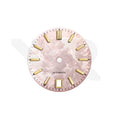 GS Shunbun Style Blossom Pink Dial for Seiko Mod: Gold GS Style Indices with 6h Date Window