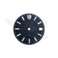 GS White Birch Style Onyx Black Dial for Seiko Mod: Silver GS Style Indices