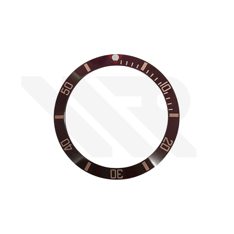 Blackbay Style Ceramic Sloped Bezel Insert for SKX/SRPD: Brown/Rose Gold