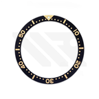 SKX007 Aluminium Flat Bezel Insert for SKX/SRPD - Black/Gold