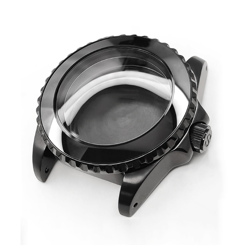 SUB Oyster Style Brushed Case Set for Seiko SKX / SRPD Mod: Black