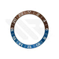 GMT Aluminium Sloped Bezel Insert for SKX/SRPD Seiko Mod - Brown Blue