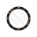 Hydro Style Ceramic Sloped Bezel Insert for SKX/SRPD - Black/Rose Gold