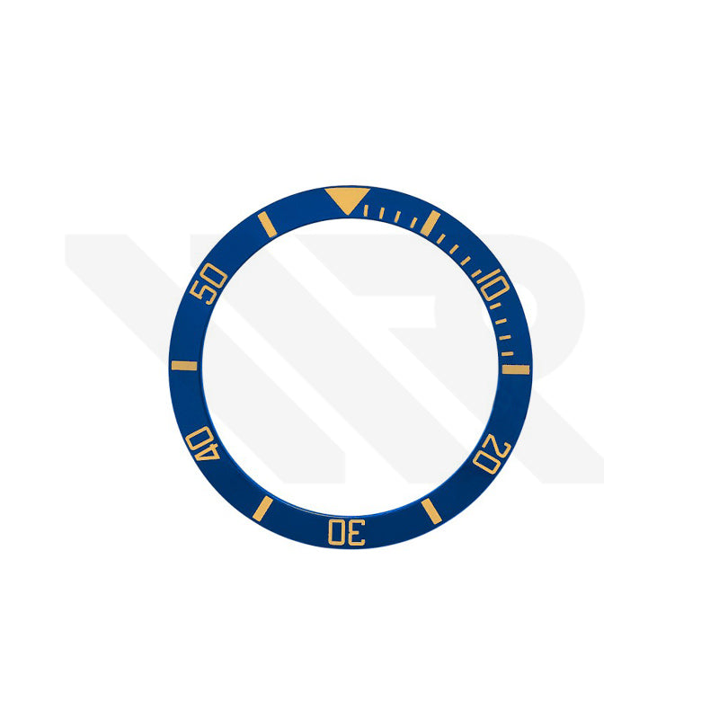 SUB Style Ceramic Sloped Bezel Insert for SKX/SRPD: Blue/Gold
