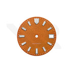Zifferblatt mit mattierter Oberfläche für Seiko Modell: Seiko GMT Diver Style Burnt Orange