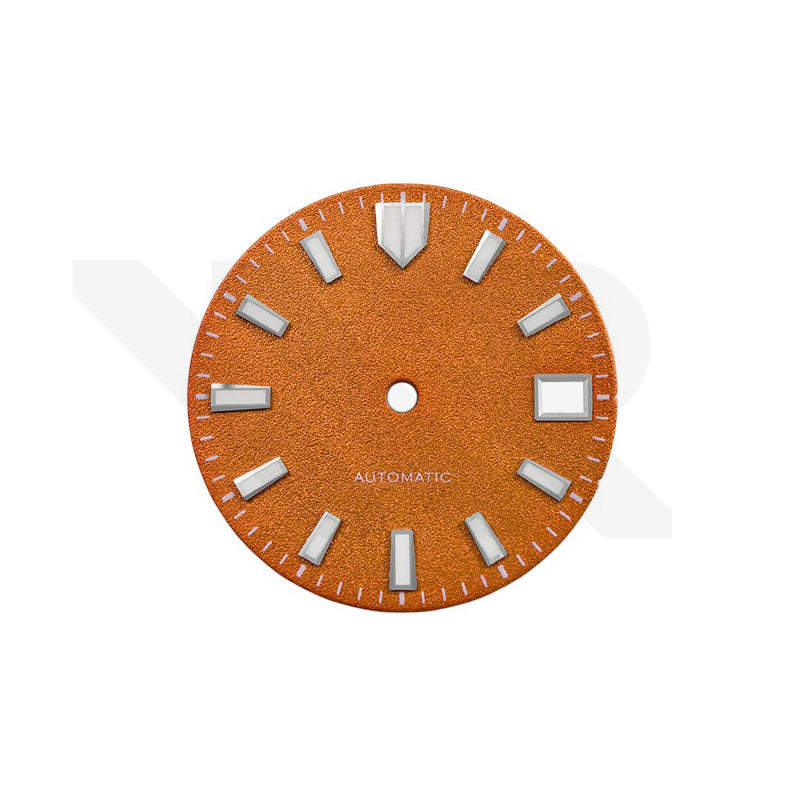 Frosted Finishing Dial for Seiko Mod: Seiko GMT Diver Style Burnt Orange