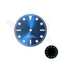 Blackbay Style Diver Dial for Seiko Mod: Sunburst Blue No Date